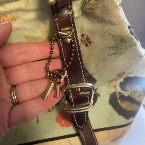 Carson & Company by Paolo Susan Carson Doctor's Bag Satchel Leaves Butterfly Bug - Picture 10 of 16